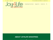 Tablet Screenshot of joy4lifeministries.org